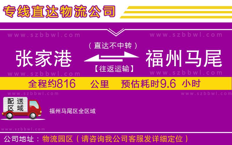 張家港到福州馬尾區(qū)貨運(yùn)專線
