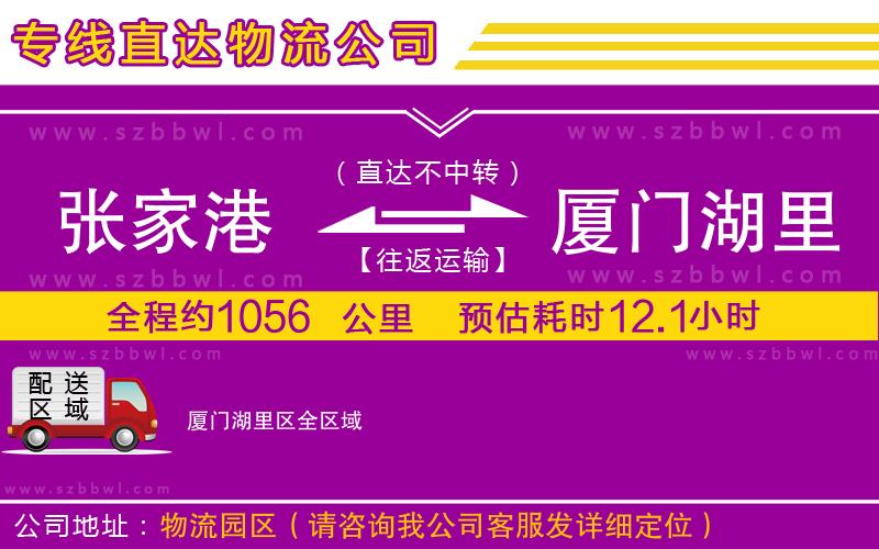 張家港到廈門(mén)湖里區(qū)貨運(yùn)專(zhuān)線