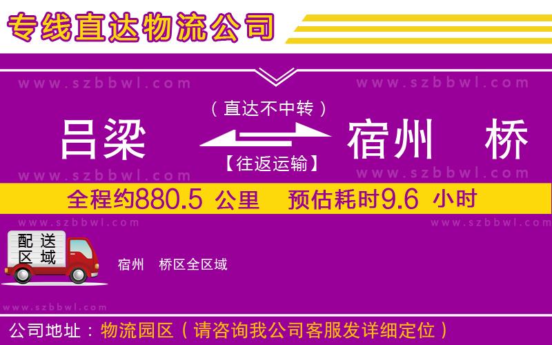 呂梁到宿州埇橋區(qū)物流專線