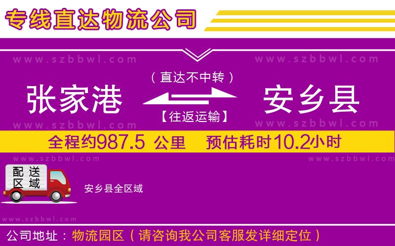 張家港到安鄉(xiāng)縣貨運(yùn)專線
