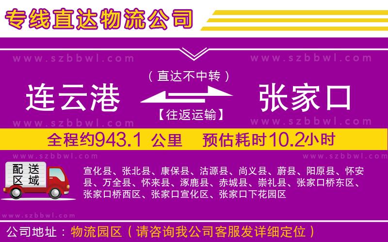 連云港到張家口物流專線