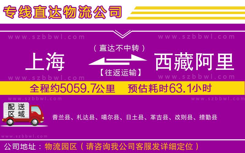 上海到西藏阿里地區(qū)貨運(yùn)專線