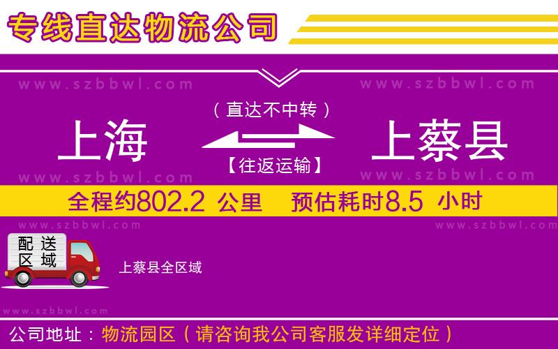 上海到上蔡縣貨運(yùn)專線