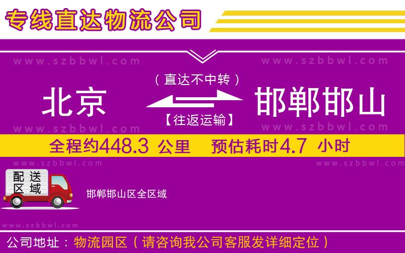 北京到邯鄲邯山區(qū)貨運專線