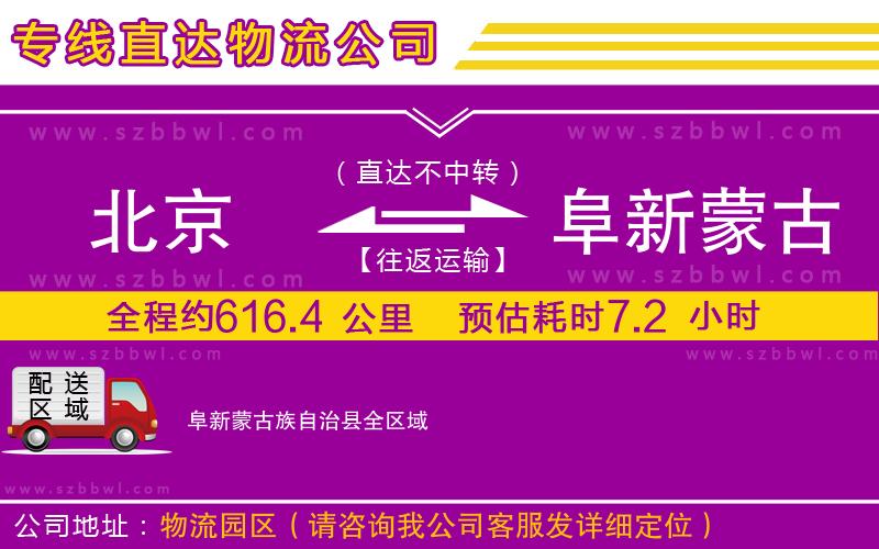 北京到阜新蒙古族自治縣貨運(yùn)專線