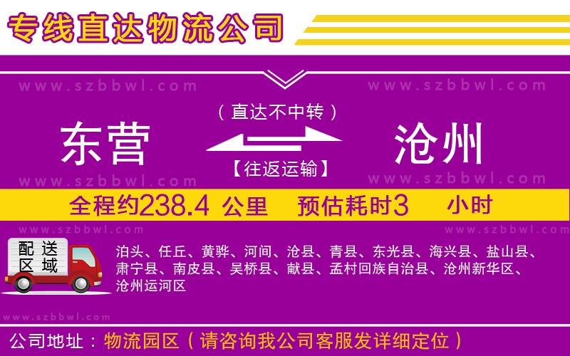 東營到滄州物流專線