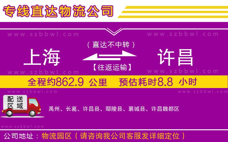 上海到許昌貨運專線