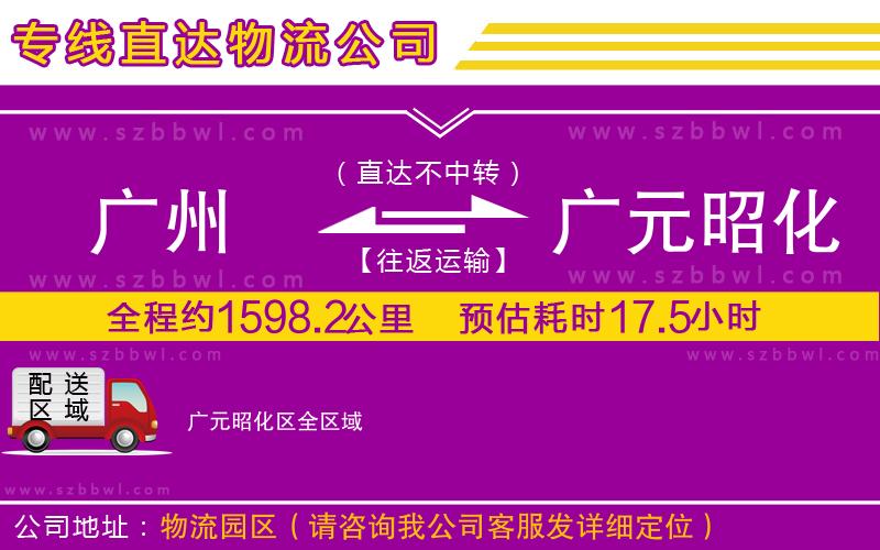 廣州到廣元昭化區(qū)貨運(yùn)專線