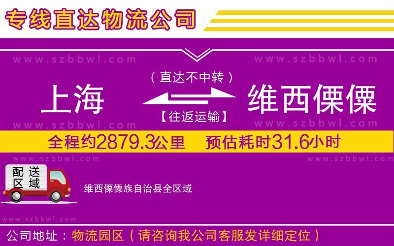 上海到維西傈僳族自治縣貨運專線