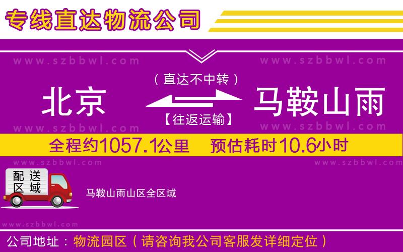北京到馬鞍山雨山區(qū)貨運專線