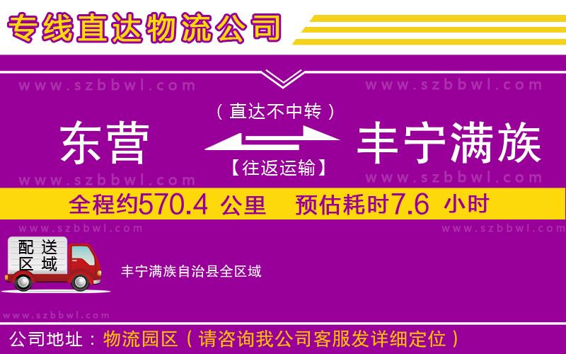 東營到豐寧滿族自治縣物流專線