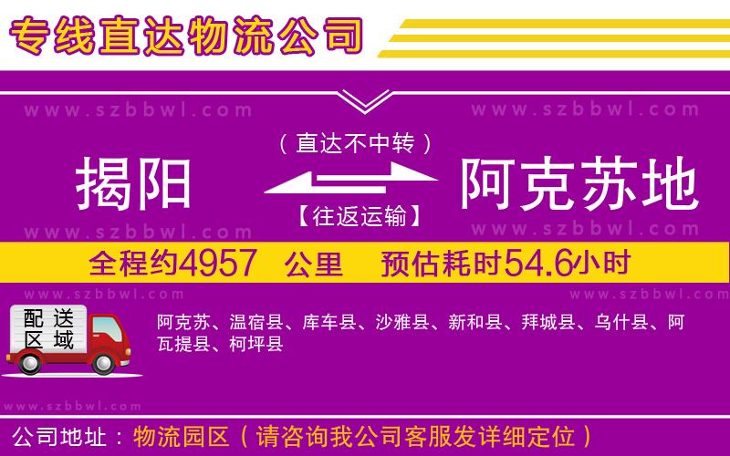 揭陽到阿克蘇地區(qū)物流專線