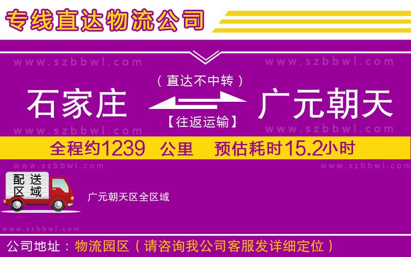 石家莊到廣元朝天區(qū)貨運(yùn)專(zhuān)線