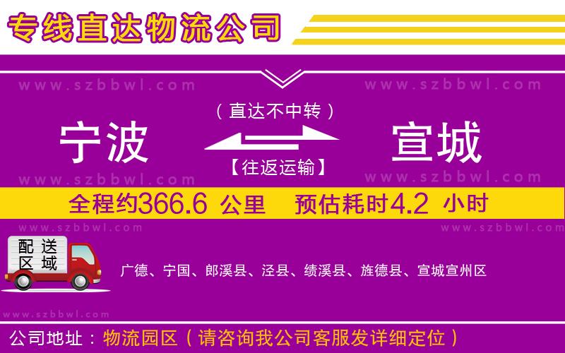 寧波到宣城貨運(yùn)專(zhuān)線(xiàn)