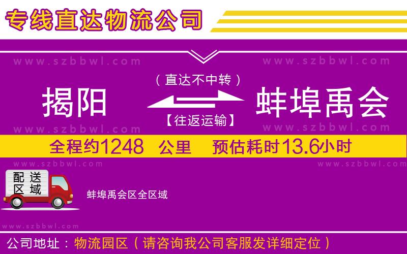 揭陽(yáng)到蚌埠禹會(huì)區(qū)貨運(yùn)專線