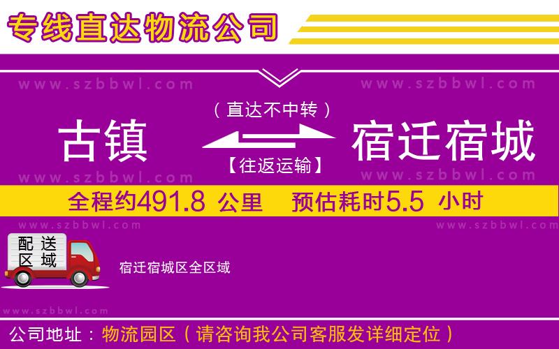 古鎮(zhèn)到宿遷宿城區(qū)貨運(yùn)專線