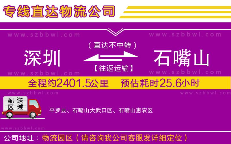 深圳到石嘴山物流專線