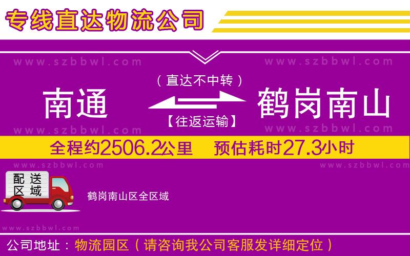 南通到鶴崗南山區(qū)貨運(yùn)專線