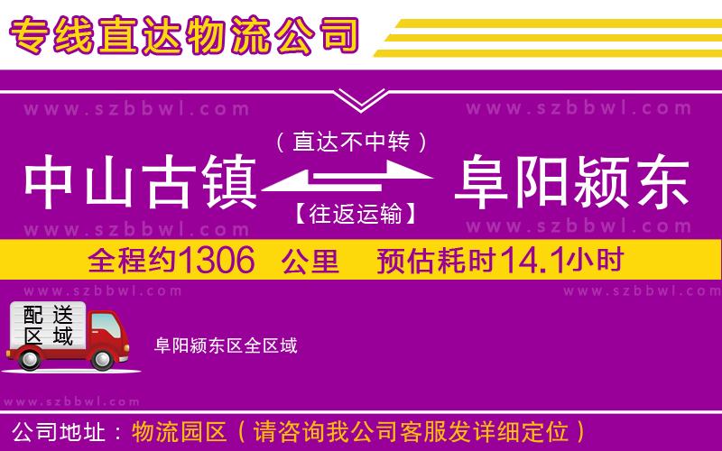 中山古鎮(zhèn)到阜陽(yáng)潁東區(qū)物流專(zhuān)線