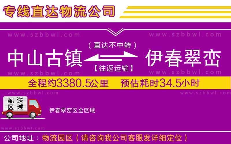 中山古鎮(zhèn)到伊春翠巒區(qū)物流專線