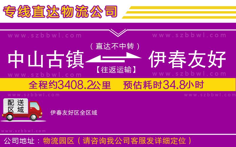 中山古鎮(zhèn)到伊春友好區(qū)物流專(zhuān)線(xiàn)