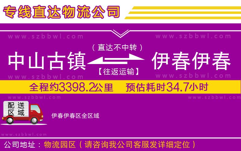 中山古鎮(zhèn)到伊春伊春區(qū)物流專線