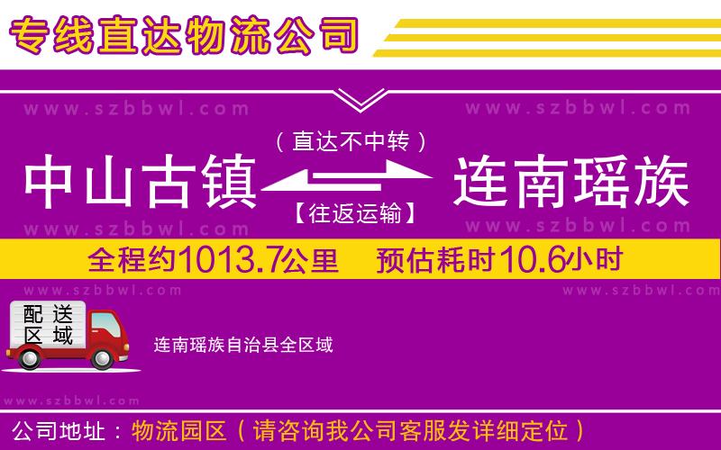 中山古鎮(zhèn)到連南瑤族自治縣物流專(zhuān)線(xiàn)