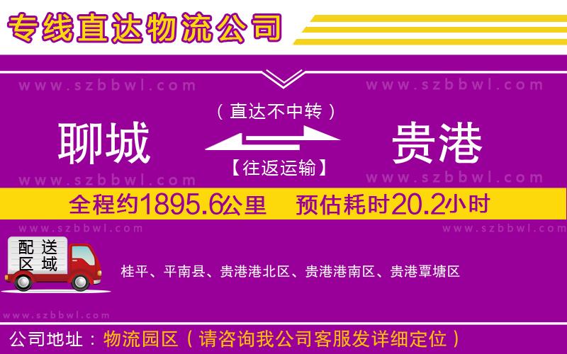 聊城到貴港物流專線