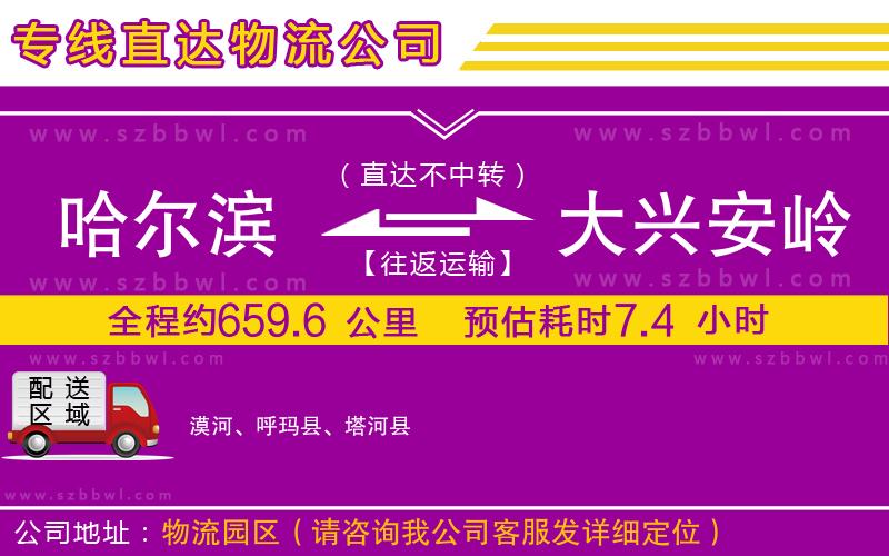 哈爾濱到大興安嶺地區(qū)貨運專線