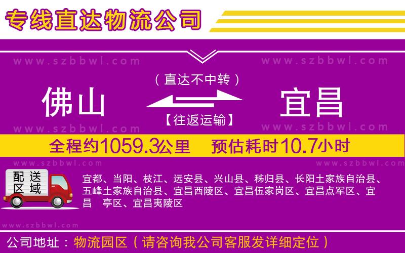 佛山到宜昌物流專線
