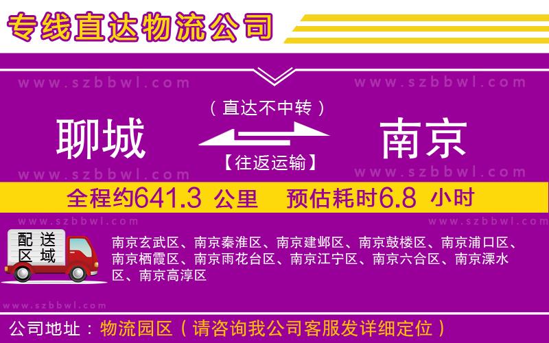 聊城到南京物流專線