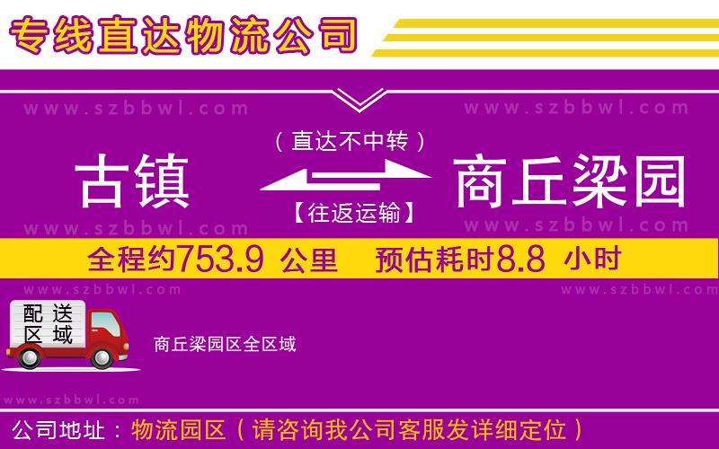 古鎮(zhèn)到商丘梁園區(qū)貨運專線