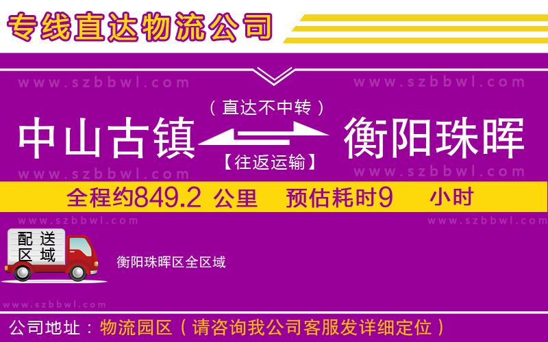 中山古鎮(zhèn)到衡陽(yáng)珠暉區(qū)物流專(zhuān)線(xiàn)