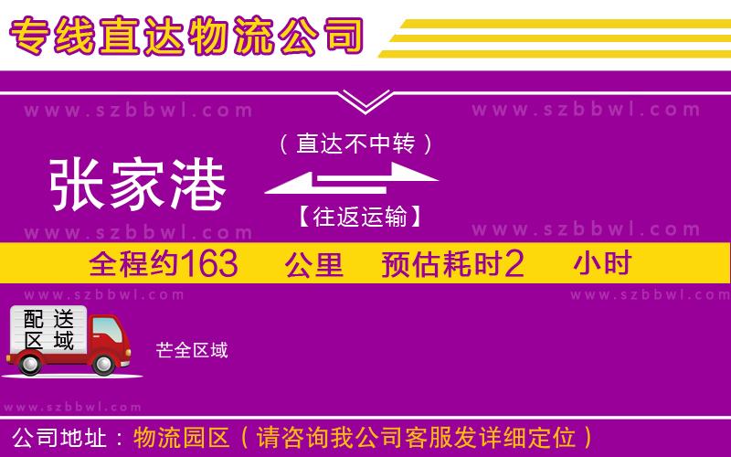 張家港到芒物流專線