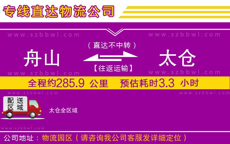 舟山到太倉貨運(yùn)專線