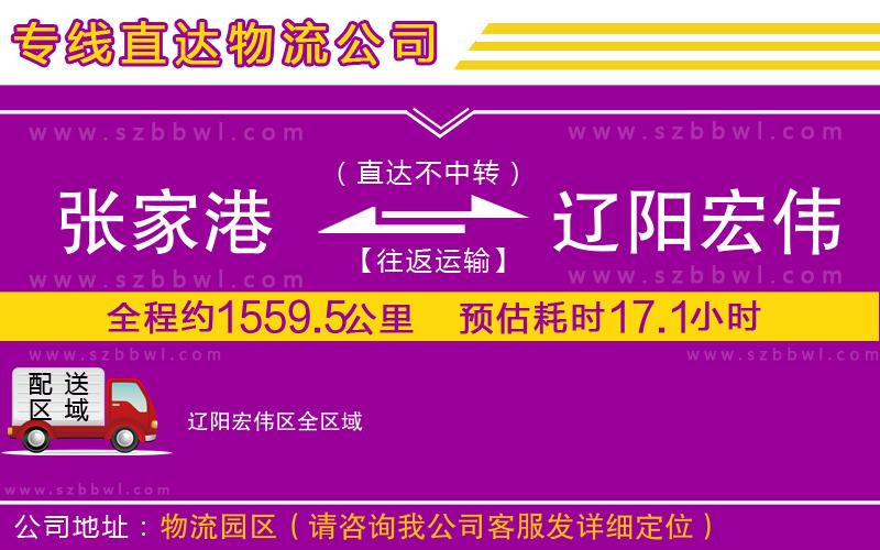 張家港到遼陽宏偉區(qū)物流專線