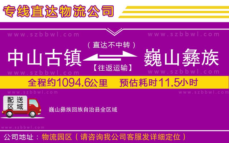 中山古鎮(zhèn)到巍山彝族回族自治縣物流專(zhuān)線