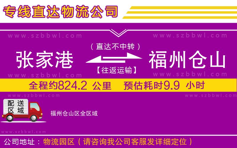 張家港到福州倉山區(qū)物流專線